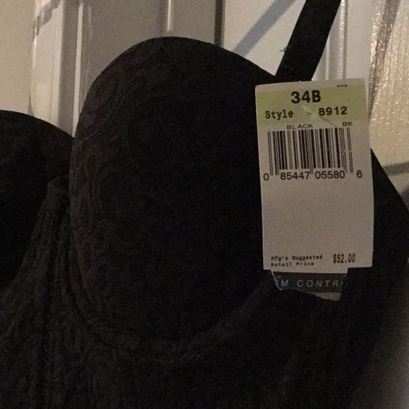 1piece blk lace34B intimate undergarment bodysuit - Picture 2 of 6